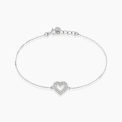 Bracelet Hadi Argent Blanc Oxyde De Zirconium - Bracelets chaînes Femme | Marc Orian