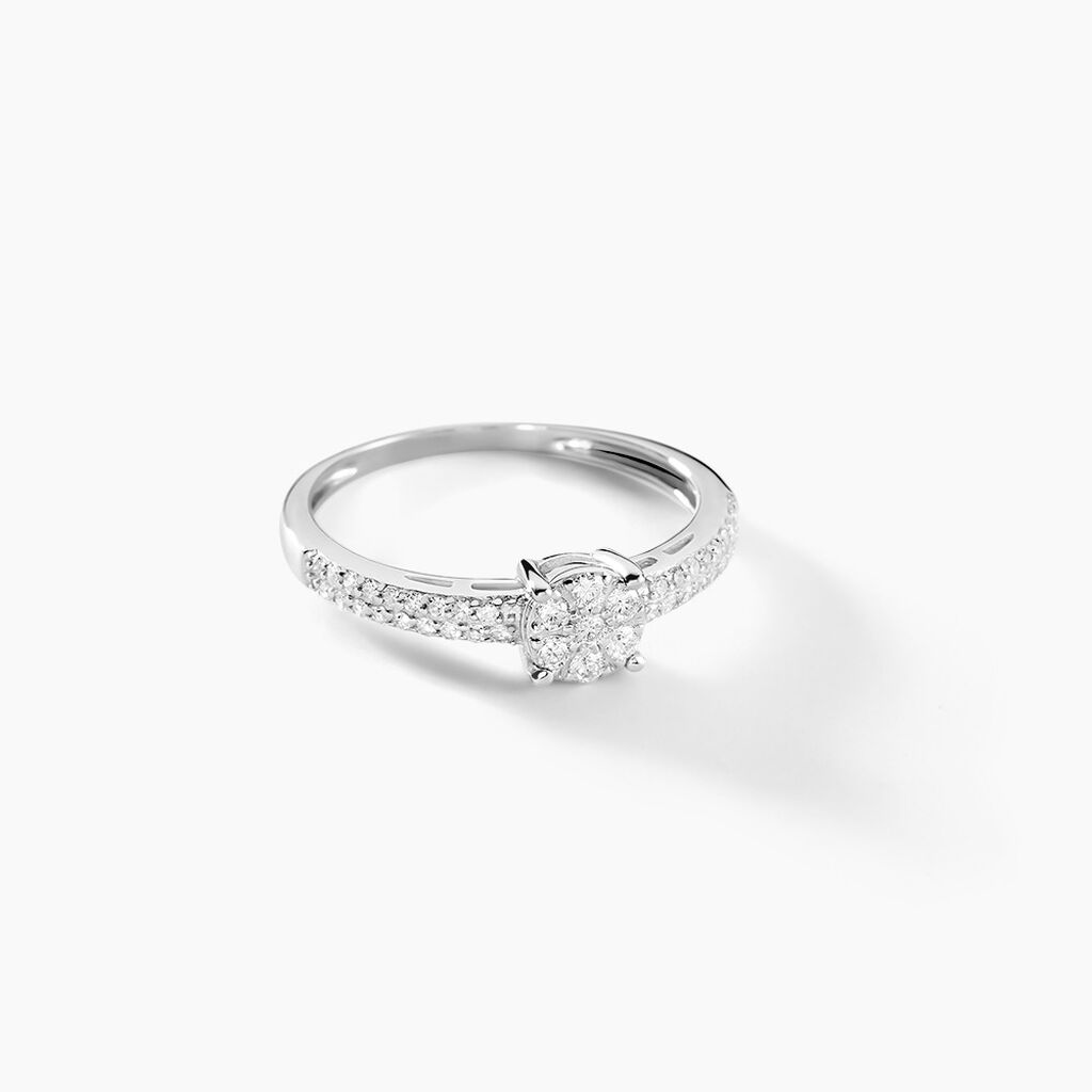 Bague Julia Or Blanc Diamant - Parures de mariage Femme | Marc Orian