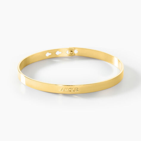 Bracelet Jonc Big Love Acier Jaune - Bracelets joncs Femme | Marc Orian