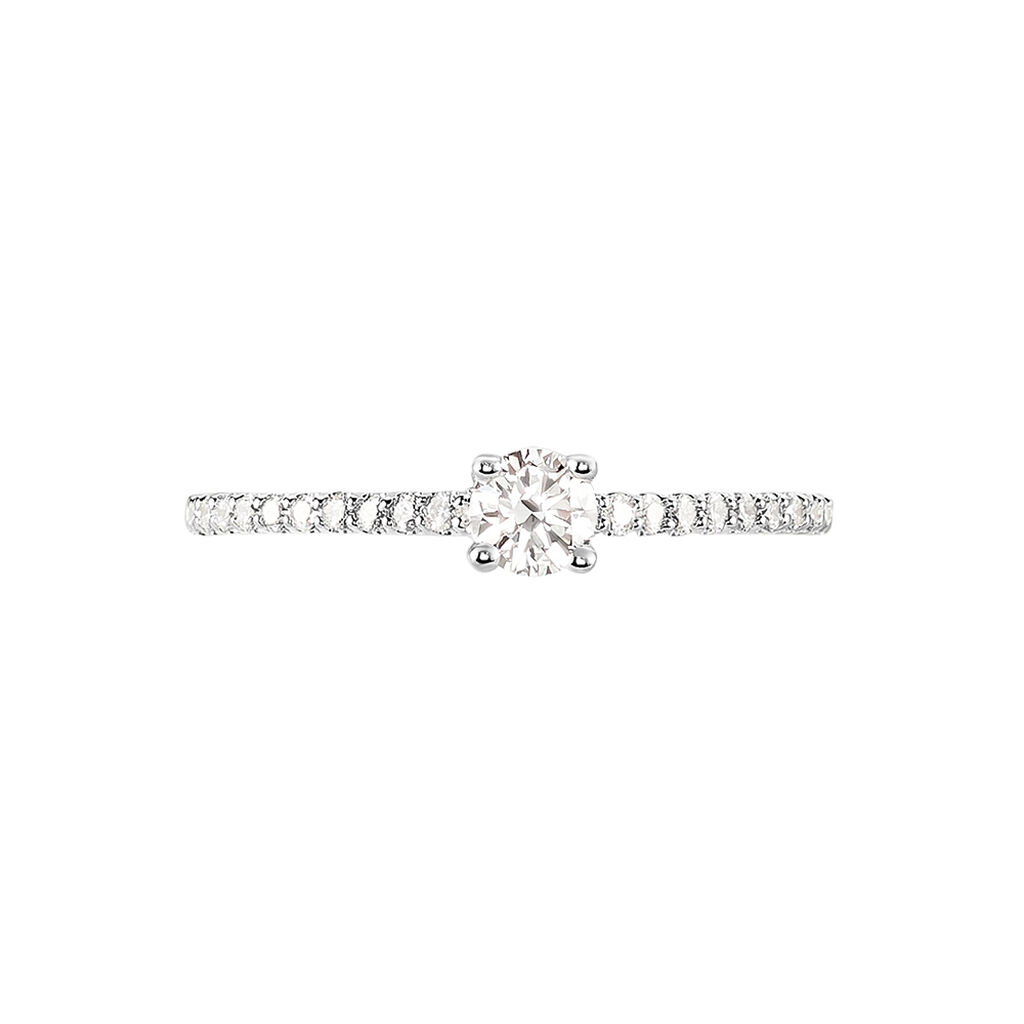 Bague Solitaire Or Blanc Nyala Diamants - Solitaires Femme | Marc Orian