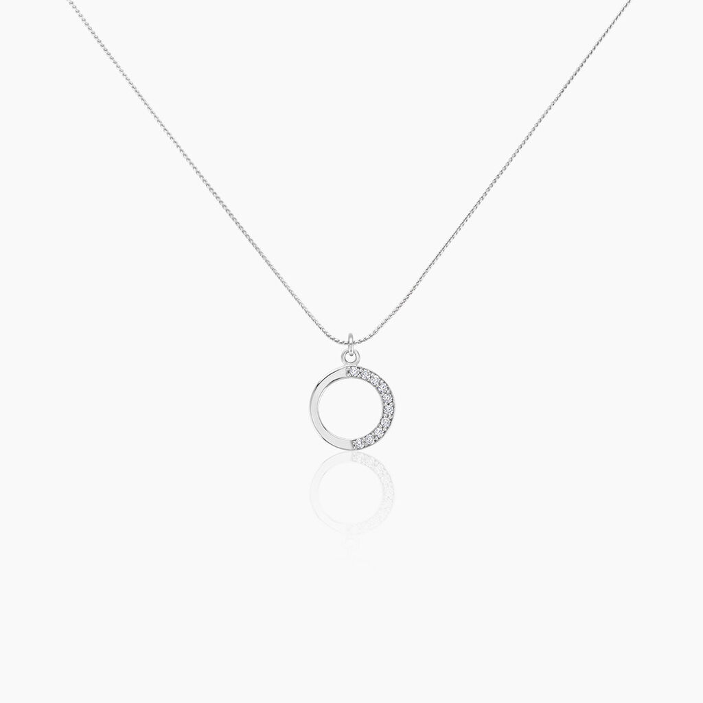 Collier Kéa Argent Blanc Oxyde De Zirconium - Colliers avec pierres Femme | Marc Orian