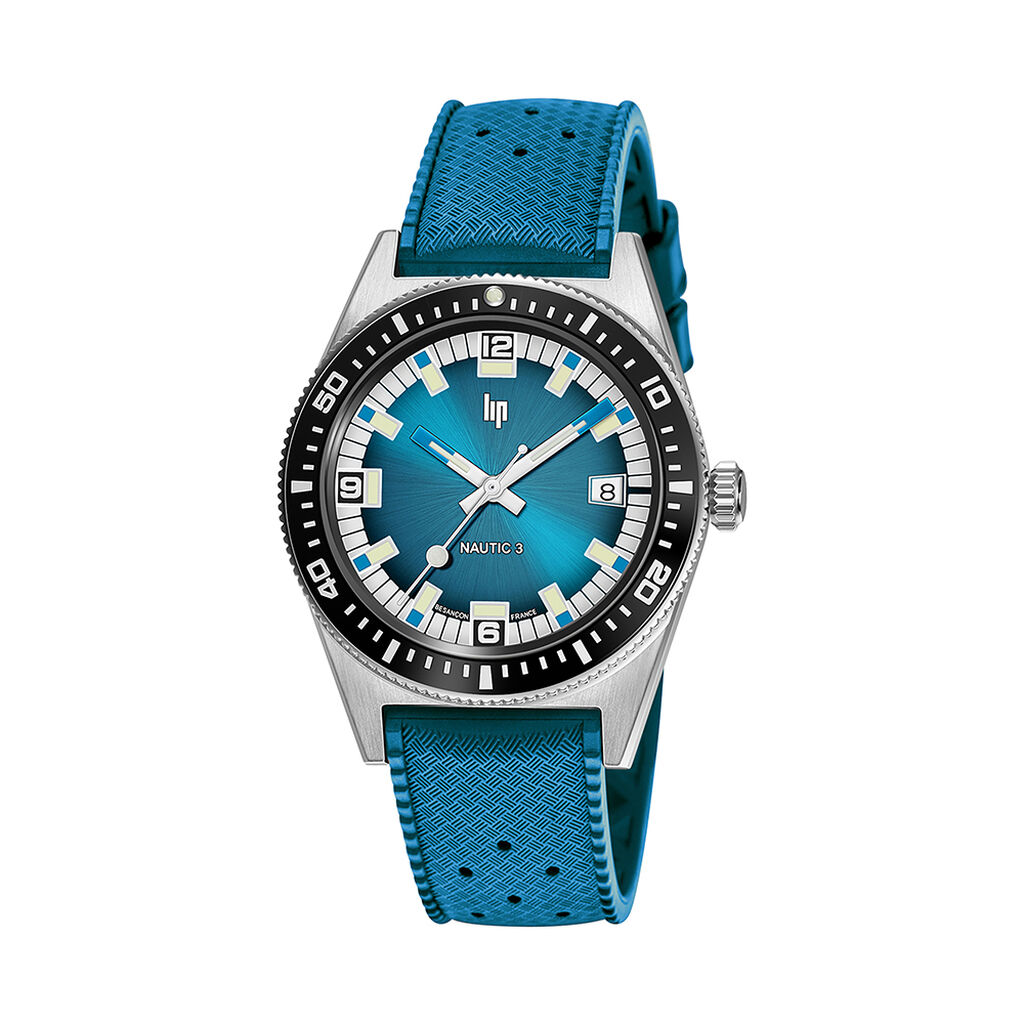 Montre Lip Nautic 3 Tropic Bleu - Montres automatiques Homme | Marc Orian