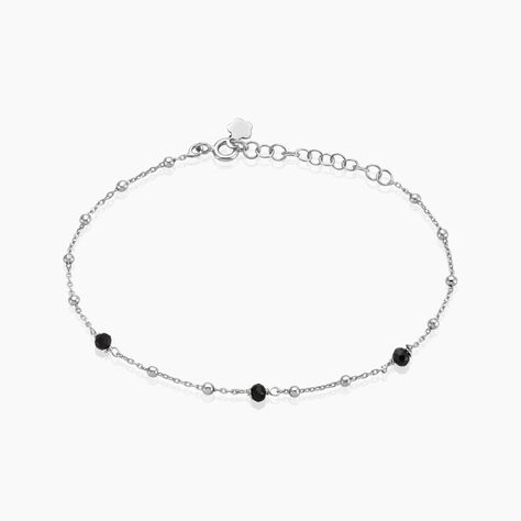 Bracelet Nissia Argent Blanc Verre - Bracelets chaînes Femme | Marc Orian