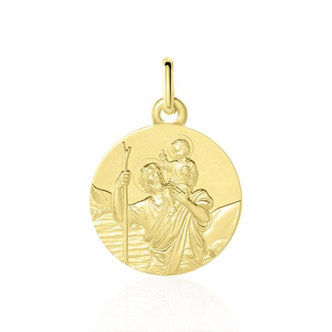 Medaille Or Jaune Saint Christophe - Médailles et médaillons Famille | Marc Orian