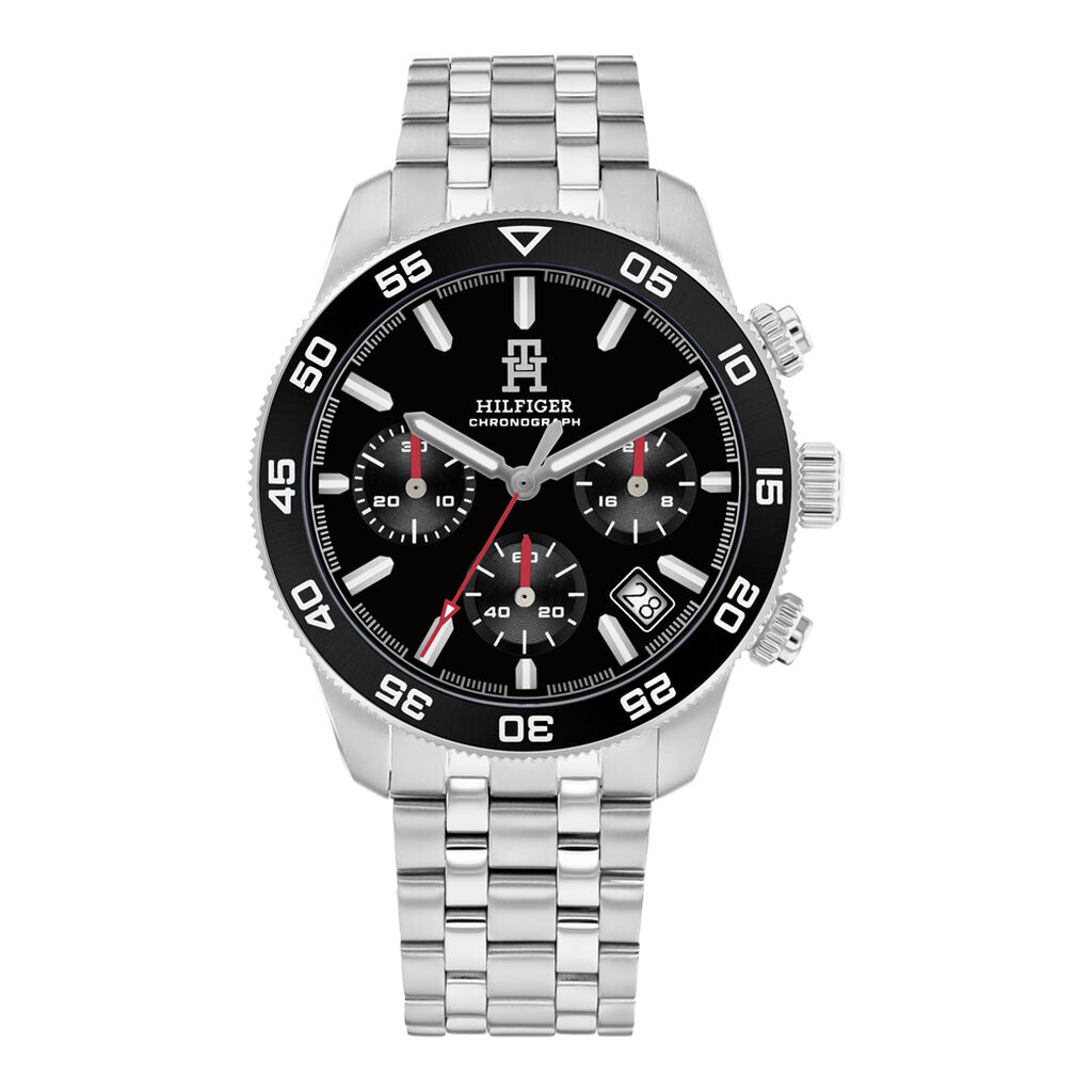 Montre Tommy Hilfiger Th85 Chrono Noir - Montres étanches Homme | Marc Orian