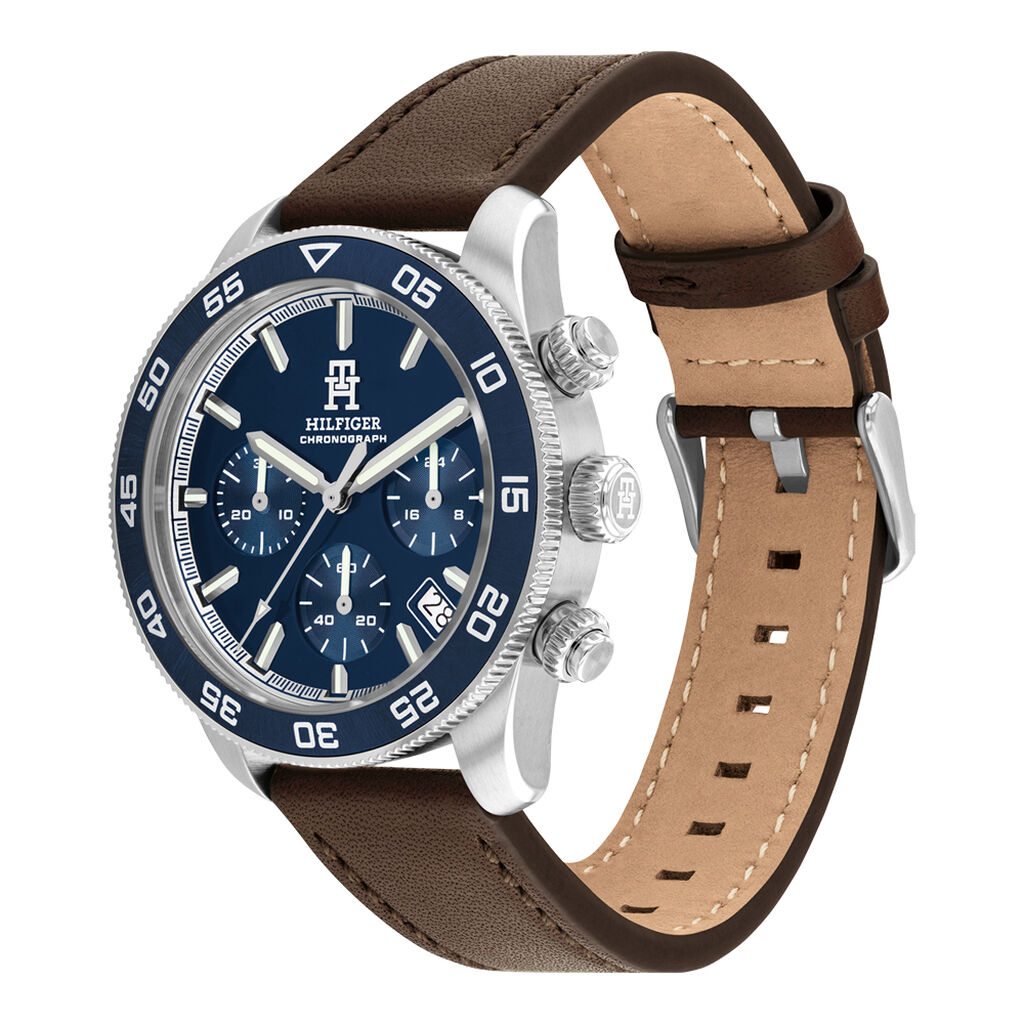 Montre Tommy Hilfiger Th85 Chrono Bleu - Montres étanches Homme | Marc Orian