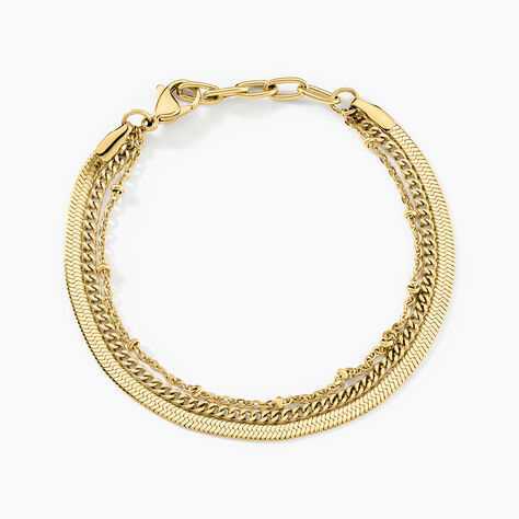 Bracelet Neva Acier Jaune - Bracelets chaînes Femme | Marc Orian