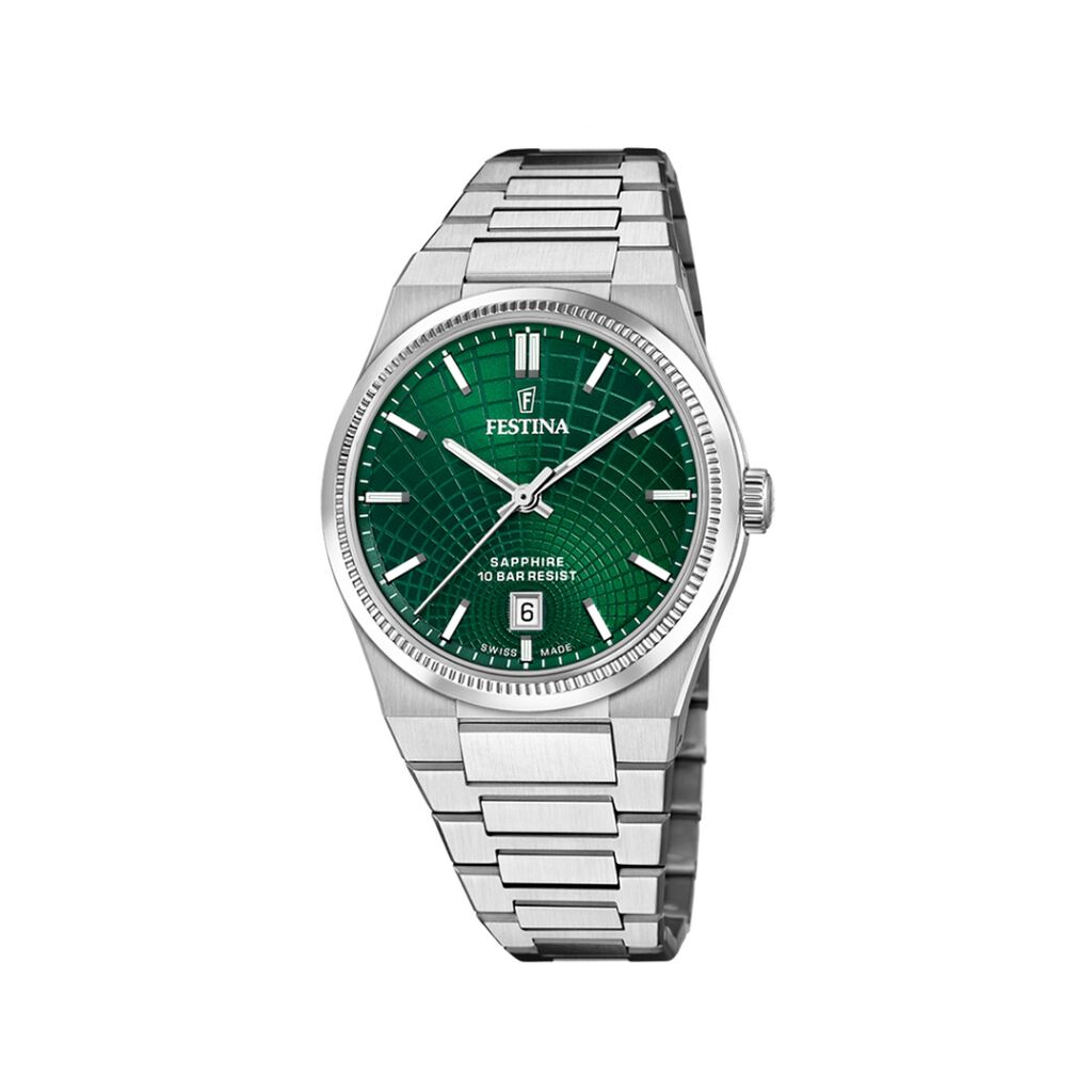 Montre Festina Swiss Made Vert - Montres étanches Homme | Marc Orian