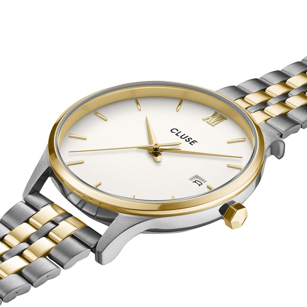 Montre Cluse Minuit Date Blanc - Montres étanches Femme | Marc Orian