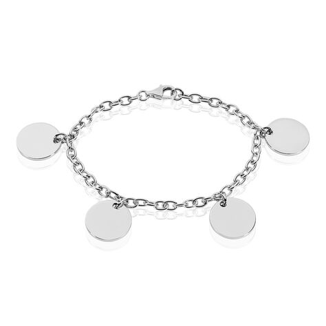 Bracelet Chrystiane Argent Blanc - Bracelets Medailles Femme | Marc Orian