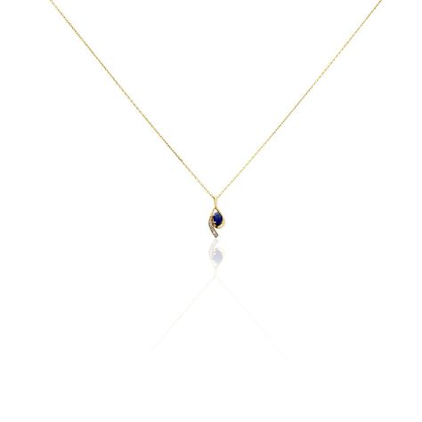 Collier Emotion Or Jaune Saphir Diamant - Colliers avec pierres Femme | Marc Orian