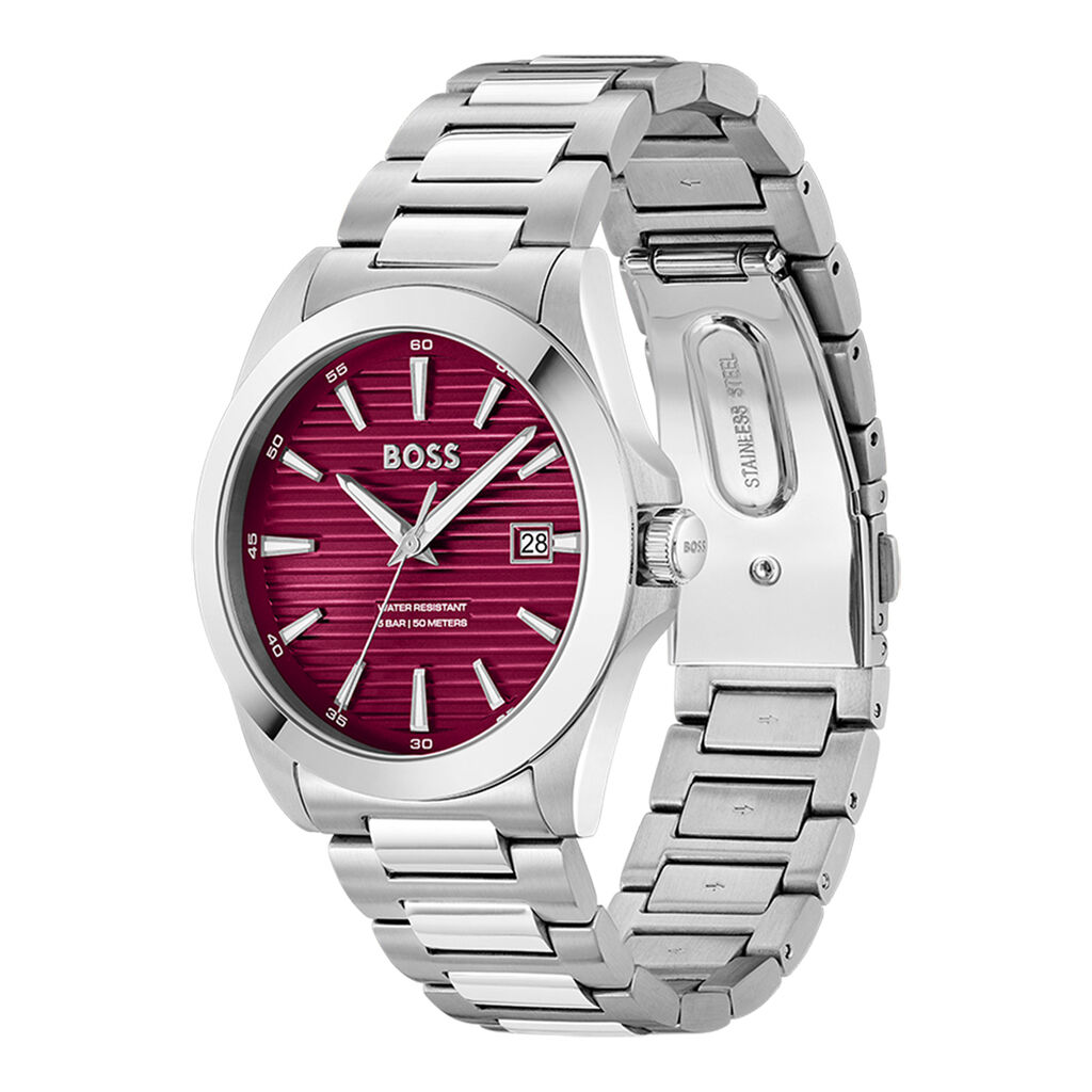 Montre Hugo Boss Boss Strike Bordeaux - Montres étanches Homme | Marc Orian