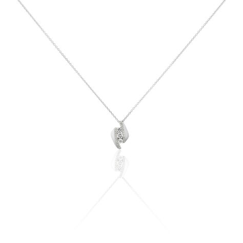 Collier Asya Or Blanc Diamant - Colliers avec pierres Femme | Marc Orian
