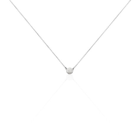 Collier Alias Or Blanc Diamant - Colliers avec pierres Femme | Marc Orian