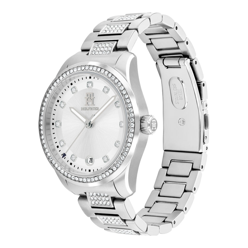 Montre Tommy Hilfiger Th85 Crystals Blanc - Montres étanches Femme | Marc Orian