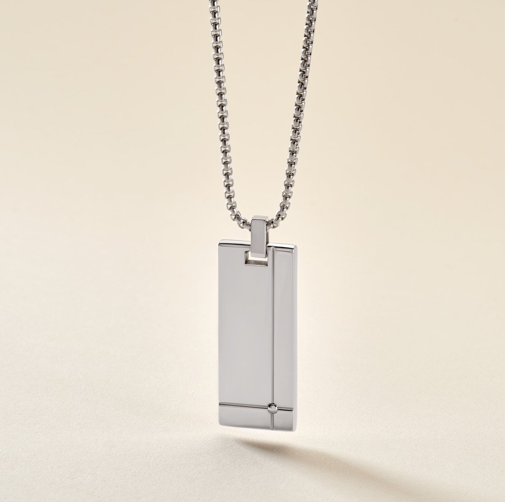 Collier Fierro Acier Blanc - Colliers Homme | Marc Orian